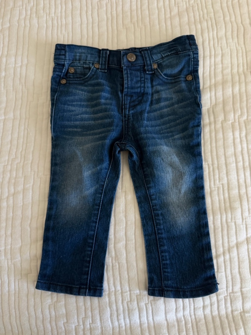 7 For All Mankind Dark Blue Baby Denim Jeans